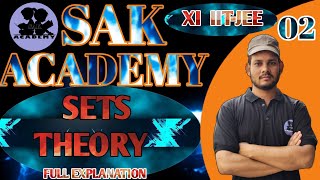 SETS THEORY LECTURE02 IITJEE NDA [upl. by Salmon415]