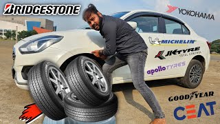 Bridgestone Sturdo 18565 R15 Tyre Size  Bridgestone Tyre Life  Swift Dzire Top Model Tyre  Tyres [upl. by Karlin]