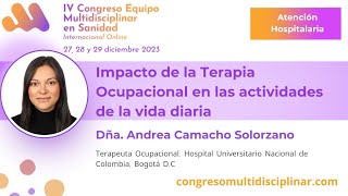 Impacto de la Terapia Ocupacional en las actividades de la vida diaria [upl. by Ytsihc]