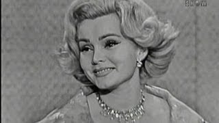 Whats My Line  Zsa Zsa Gabor Alan King panel Jul 24 1960 [upl. by Kenti268]