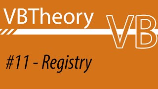 Edit And Create Registry Values  VB 11 [upl. by Rockey]