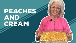 Love amp Best Dishes Peaches and Cream Recipe  No Bake Desserts [upl. by Eustace]