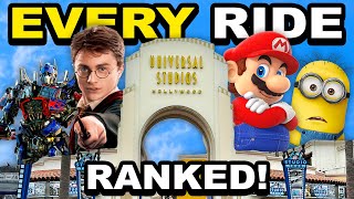 Every Ride at Universal Studios Hollywood RANKED [upl. by Prader921]