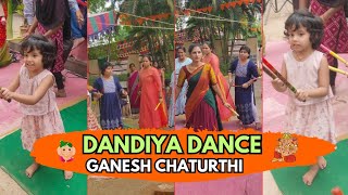 Dandiya Dance Performance On The Occasion Of Ganesh ChaturthiGanapati Bappa MoryaGanesh Chaturthi [upl. by Samid]