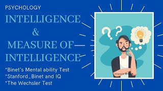 Intelligence Measuring intelligence  Intelligence measuring tests  Psychology  in urduhindi [upl. by Ahsenroc]