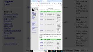 How to Download amp install 7Zip in windows10 [upl. by Kassel]