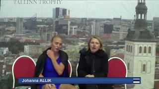 Johanna Allik Short Program Tallinn Trophy 2017 [upl. by Ellenod]