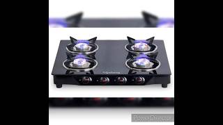 Rs 2299 Lifelong Glass Top Gas Stove 4 Burner Gas Stove gasstove kitchen [upl. by Leola]