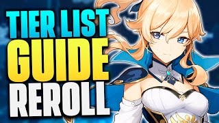 Guide Reroll Complet  Tier List  Genshin Impact [upl. by Llenrrad527]