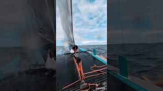 Catamaran racing practice sailing catamaran sailboat f18 sailingcatamaran nacra insta360 [upl. by Jenette]