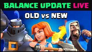 Balance Changes JUNE 2018 BEFORE amp AFTER  Clash Royale [upl. by Martinsen]