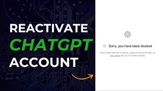 How To Reactivate ChatGPT Account LATEST GUIDE [upl. by Runck]