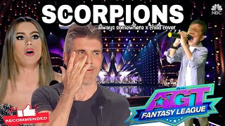 Americas Got Talent  Filipino This Kids is Amazing at sing a song Scorpion Always Somewhere [upl. by Abdel]