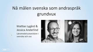 Nå målen digitala läromedel för svenska som andraspråk på grundvux [upl. by Rexer]