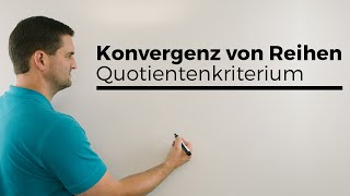 Konvergenz von Reihen Quotientenkriterium Beispiel 2k Fakultät  Mathe by Daniel Jung [upl. by Dituri]