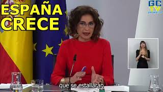 quotEspaña la economía que más crece en Europaquot María Jesús Montero [upl. by Yakcm327]