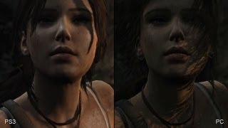 Tomb Raider PS3 vs PC Comparison Video [upl. by Amadas]