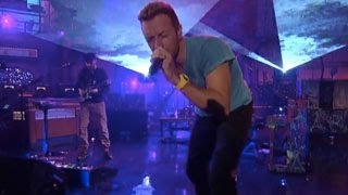 Coldplay  Every Teardrop Is A Waterfall Live on Letterman [upl. by Direj]