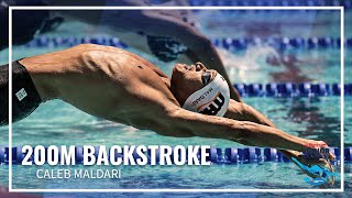 Caleb Maldari Takes the Lead to Secure Win in Mens 200 Backstroke  2023 Speedo Junior Nationals [upl. by Anderegg]