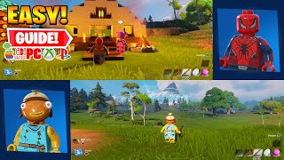 How To SPLIT SCREEN on Fortnite Lego Mode PSXboxPCSwitchMobile 2023 [upl. by Leynwad]