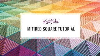 Learn to Knit a Mitered Square  Tutorial [upl. by Durand]