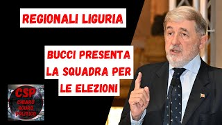 REGIONALI LIGURIA BUCCI CON FRATELLI DITALIA PRESENTA LA SQUADRA PER LE ELEZIONI [upl. by Octavie]