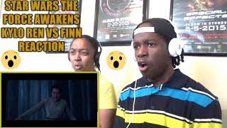 STAR WARS THE FORCE AWAKENS KYLO REN VS FINN REACTION [upl. by Litta]