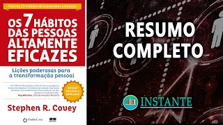 Os 7 Hábitos das Pessoas Altamente Eficazes  Stephen R Covey  Resumo Completo Audiobook [upl. by Mclain]