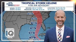 Tropical Storm Helene Significant flash flood risk to the Carolinas  Brads weather vlog 92424 [upl. by Dumah]