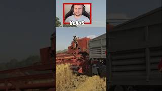 JANINA PIERWSZY RAZ JEDZIE KOMBAJNEM 😱 farming [upl. by Healion456]