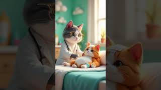 Kitten is a softhearted cat kitten shorts cute cartoon [upl. by Levona]