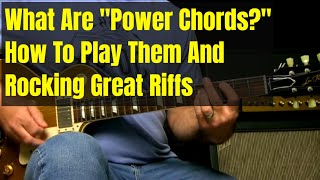 Guitar Power Chords And Power Chord Riffs Lesson [upl. by Isherwood]