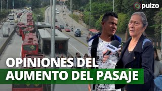 ¿Cómo afectaría a los usuarios el aumento de 150 en pasajes de Transmilenio  Pulzo [upl. by Cappella257]