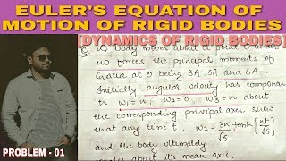 EULERS EQUATION OF MOTION 🔥 PROBLEM  01 [upl. by Melborn161]