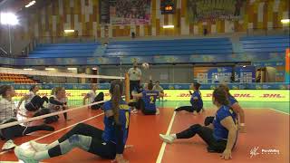 Europei femminili di sitting volley Highlights finale 3°4 posto UcrainaGermania [upl. by Noll]