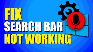 How To Fix Windows Search Bar Not Working StepbyStep Solution [upl. by Philine]