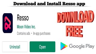 How to Download and Install Resso app for free on Android  Download Resso app  Techno Logic  2021 [upl. by Sonafets922]