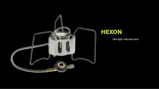 Using the HEXON MULTIFUEL on Gas  EDELRID [upl. by Akerdnahs629]