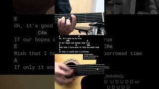 Borrowed Time  Cueshe  Easy Guitar Chords Tutorial For Beginners guitarlesson [upl. by Annej]