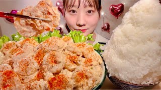 ASMR Spicy Mayonnaise Shrimp【Mukbang Eating Sounds】【English subtitles】 [upl. by Siloum89]