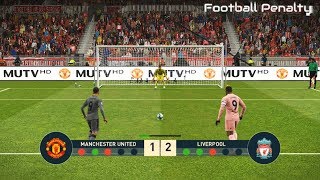 PES 2019  Manchester United vs Liverpool  Penalty Shootout  Gameplay PC [upl. by Aneej]