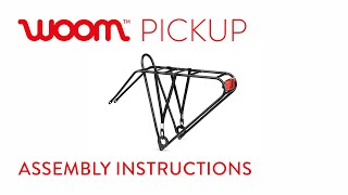 How to attach the PICKUP Rack  woom bikes [upl. by Bellew]