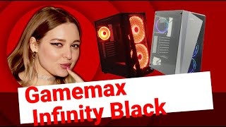 НИКС Компьютерный Супермаркет видео про Корпус Gamemax Infinity Black Черный без БП с окном [upl. by Gradeigh]