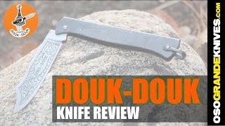 Douk Douk Model 815 Folding Knife Review  OsoGrandeKnives [upl. by Shaper]