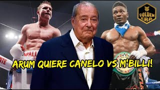 Bob Arum quiere a Canelo Alvarez vs Christian MBilli como proxima pelea [upl. by Jarl]