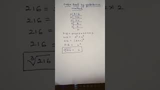 Cube root by factorisation methodmathcuberoot [upl. by Jean394]