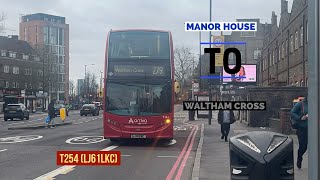 FULL ROUTE VISUAL  279 to Waltham Cross [upl. by Epilif]