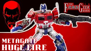 Metagate HUGE FIRE Bumblebee Movie Optimus Prime  EmGos Transformers Reviews N Stuff [upl. by Celestine]