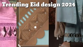 Trending special Eid 2024 Trouser design with lace  sleeves design 2024  trend it up [upl. by Yevre]