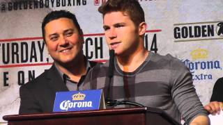 Canelo Alvarez vs perro angulo canelo Final Words [upl. by Ladd]